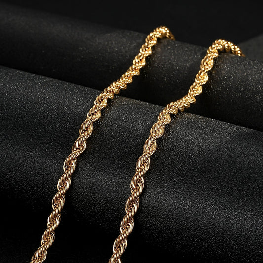 Classic 5mm Gold Filled Rope Chain Necklace